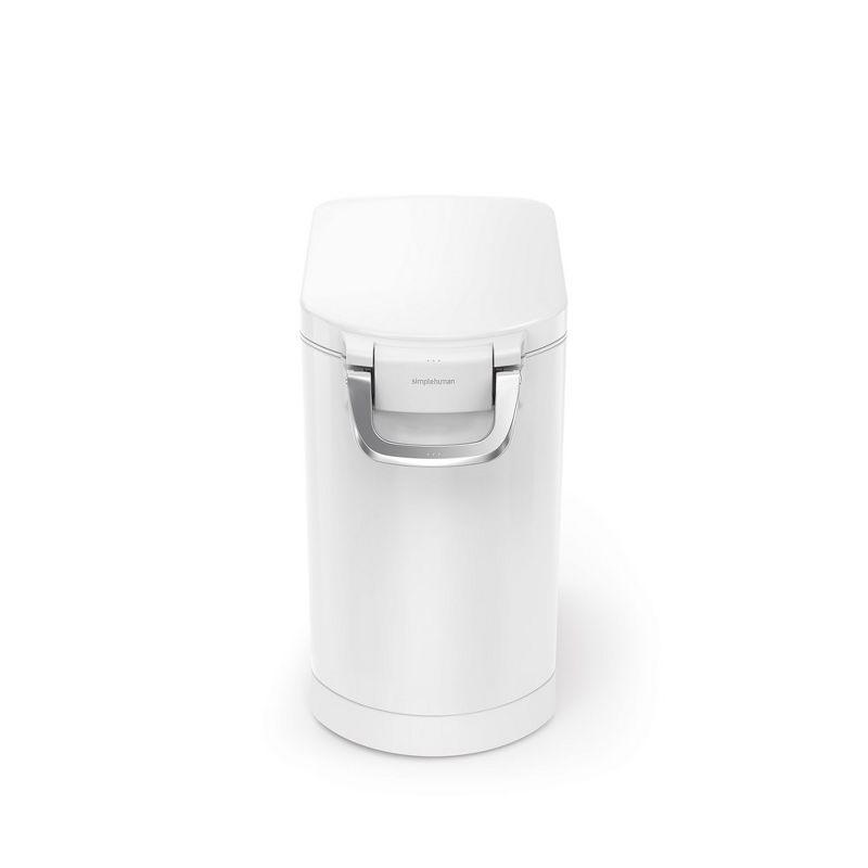 simplehuman Pet Food Storage Container Stainless Steel for Dog Food, Cat Food, and Bird Feed