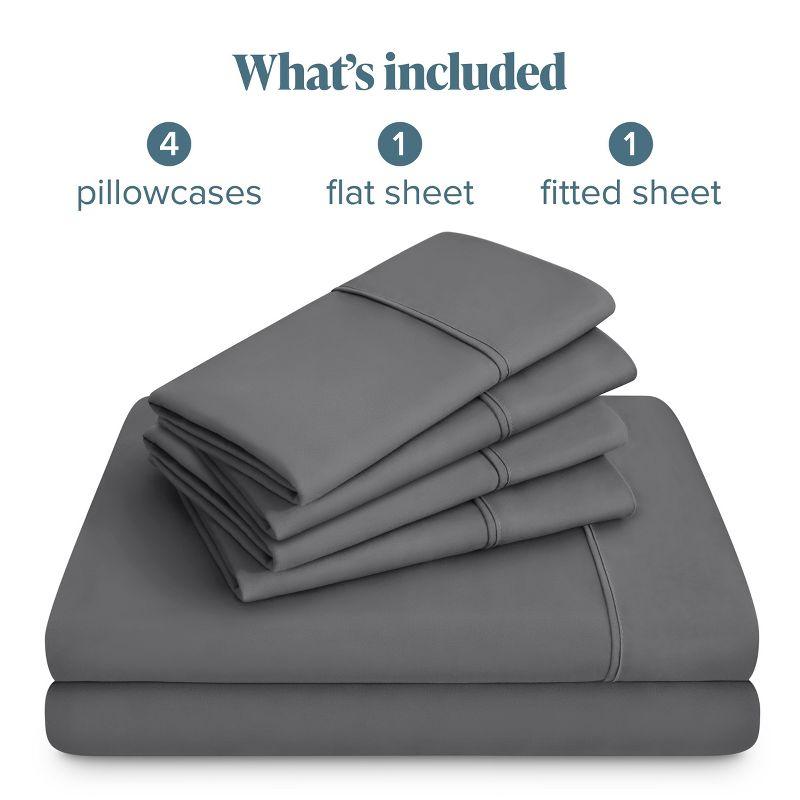 6pc Microfiber Sheet Set with Extra Pillowcases by Bare Home