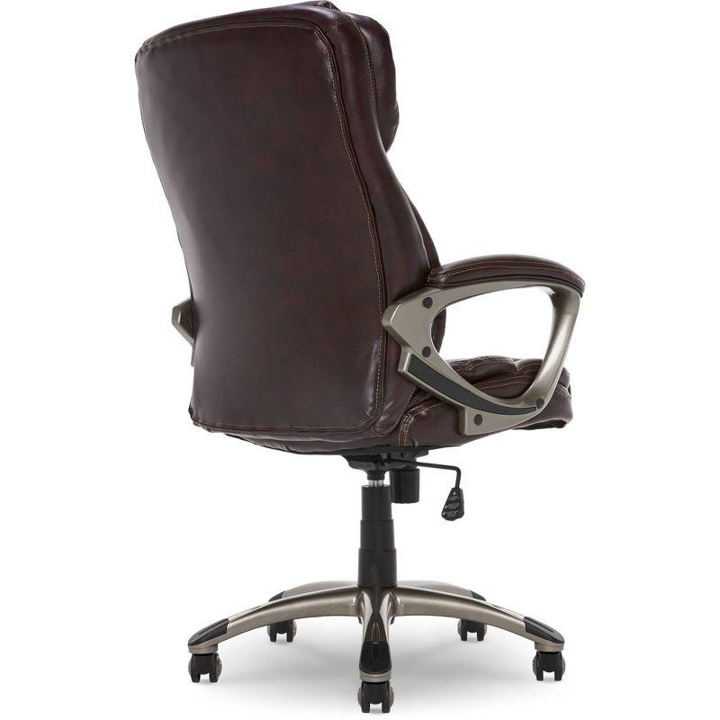 Serta Serta Garret Executive Office Chair, Ergonomic Lumbar Support, Semi-Plush Cushion, Body Pillows