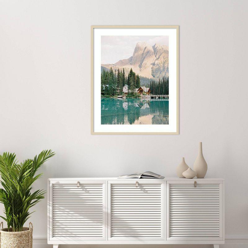 Amanti Art 33"x41" Lodge Reflection by Justine Milton Wood Framed Wall Art Print