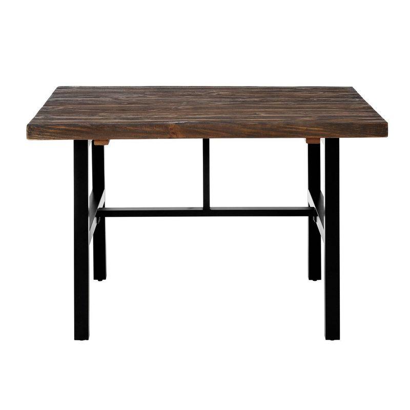 Pomona Metal and Reclaimed Wood Dining Table Brown - Alaterre Furniture