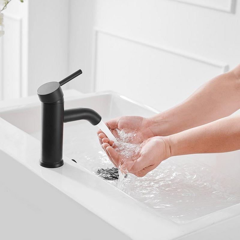 Single-Hole Single-handle Bathroom Faucet with Drain Assembly