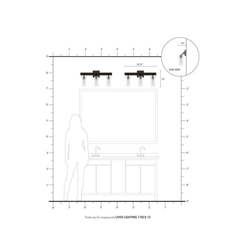 Everly Quinn Janine 3 - Light Dimmable Vanity Light