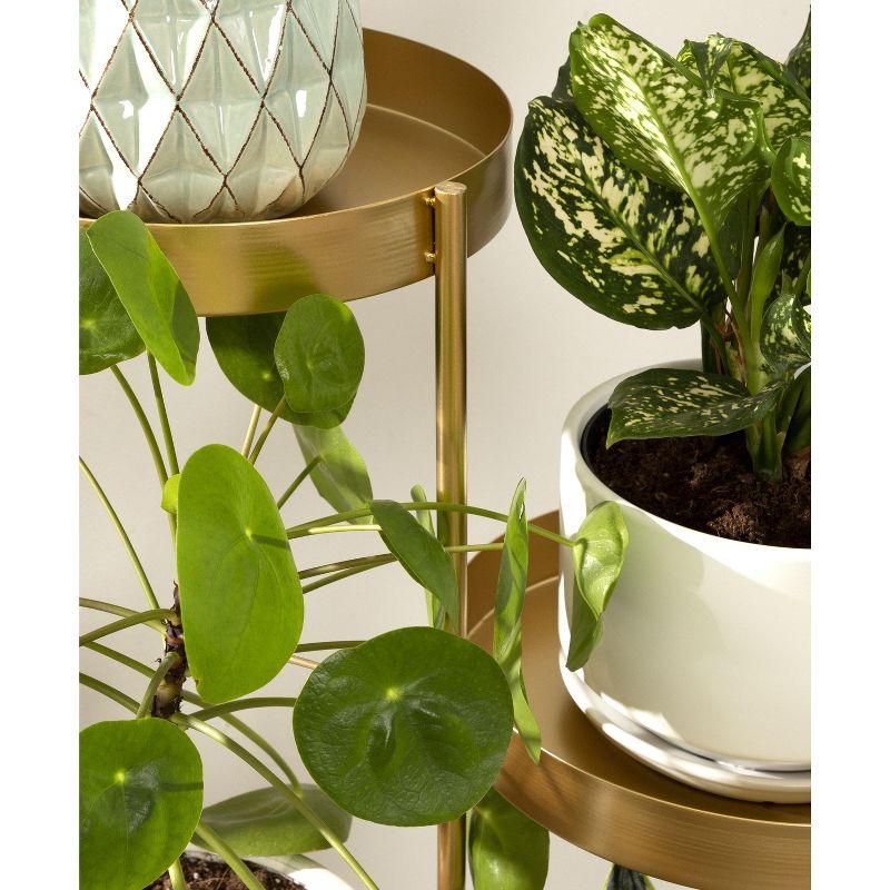 Kate and Laurel Finn Plant Stand, 10x11x44, Gold