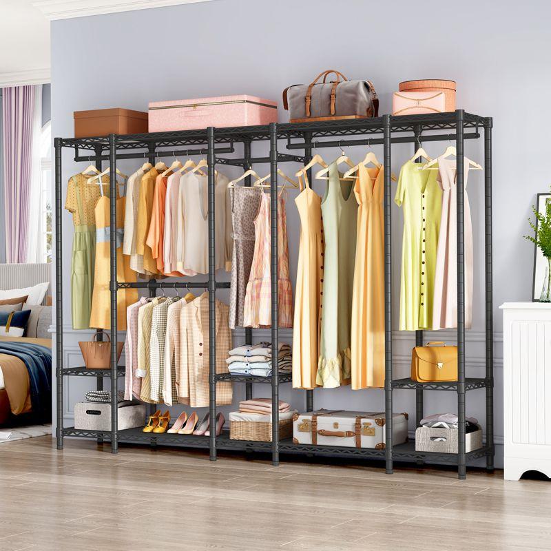 89.8'' Metal Freestanding Garment Rack