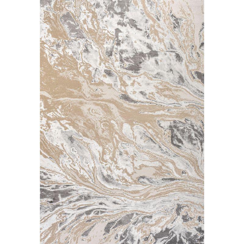 JONATHAN Y Swirl Marbled Abstract Beige/Ivory 5 ft. x 8 ft. Area Rug