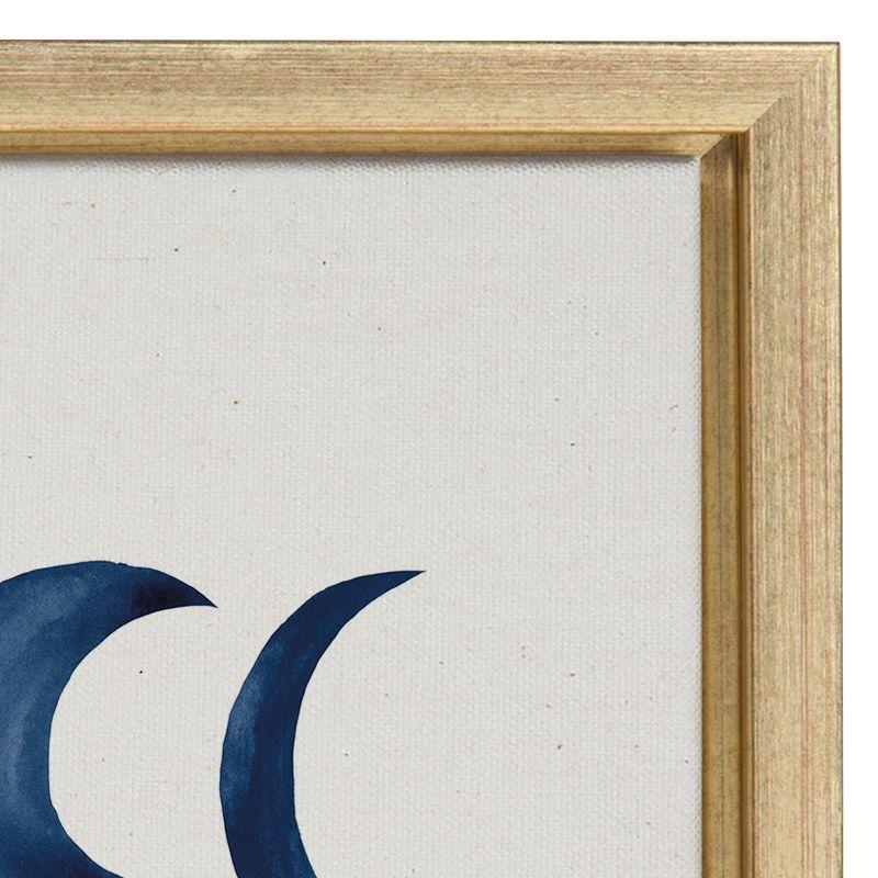 Sylvie Moon Phases Framed Canvas - Kate & Laurel All Things Decor