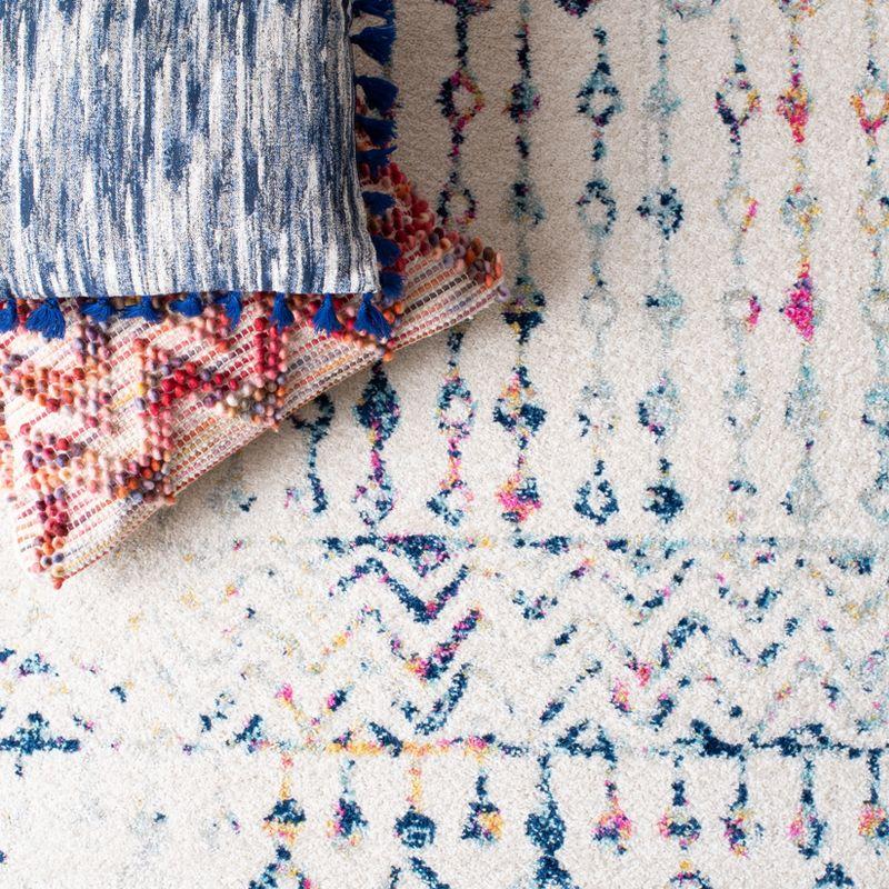 Tulum TUL270 Power Loomed Area Rug - Ivory/Blue - 3'x3' - Safavieh.
