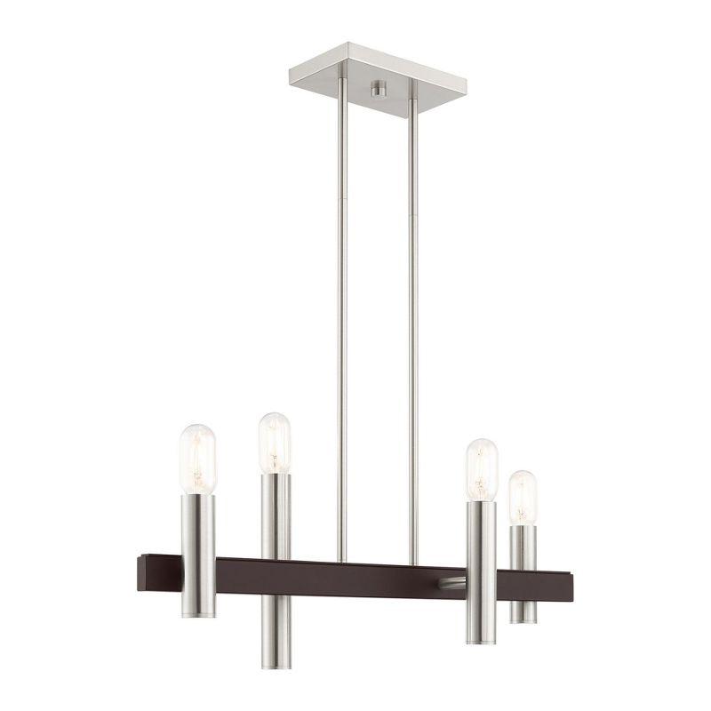 Livex Lighting Helsinki 4 - Light Chandelier in  Brushed Nickel