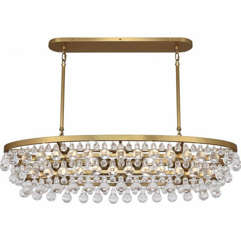 Bling 8 - Light Glass Dimmable Drum Chandelier