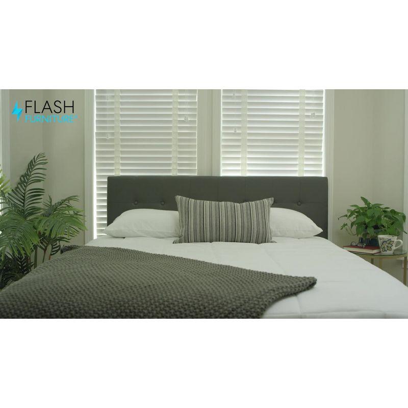 Flash Furniture Lennox Tufted Upholstered Full Size Headboard in Brown Vinyl