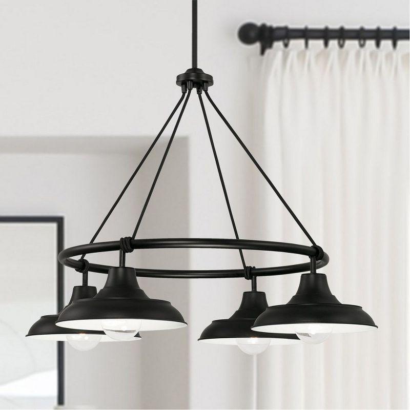 Capital Lighting Jones 4 - Light Chandelier in  Matte Black