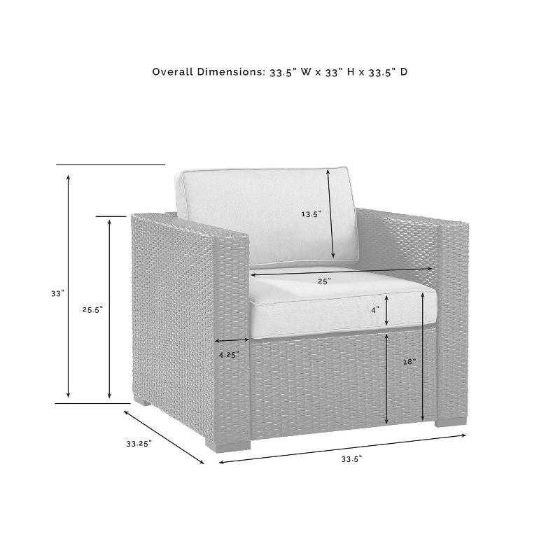 Biscayne 2pk Outdoor Wicker Chairs - Mist - Crosley