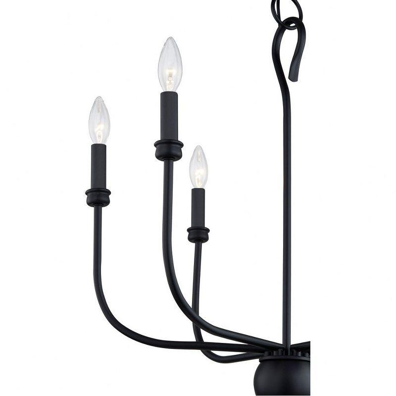 Quoizel Lighting - Blanche - 6 Light Chandelier in Matte Black