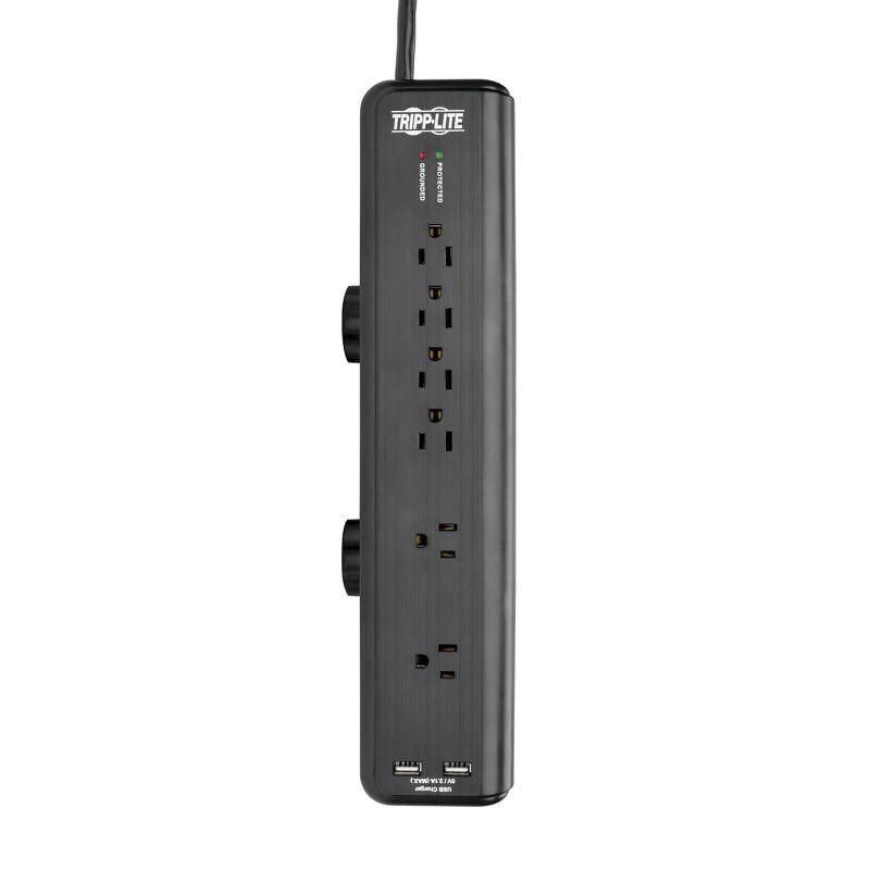 Tripp Lite 6-Outlet Surge Protector with Clamps and 2 USB Ports