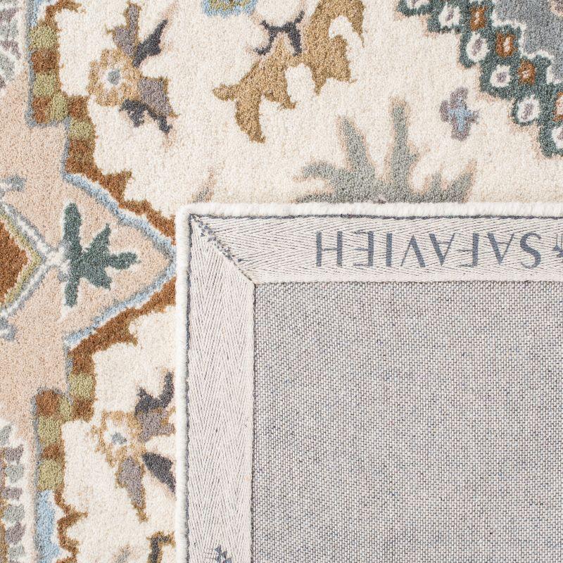 Heritage HG625 Handmade Runner Rug - 2'3"x12' - Ivory/Light Blue - Safavieh