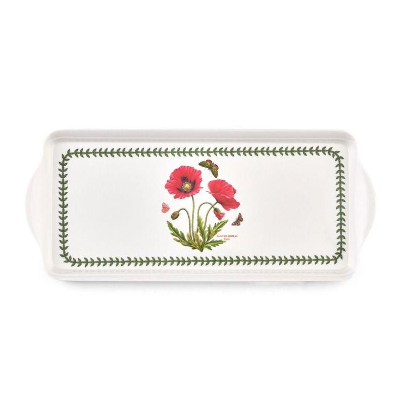 Pimpernel Botanic Garden Melamine Sandwich Tray (Poppy) - 15.1" x 6.5"