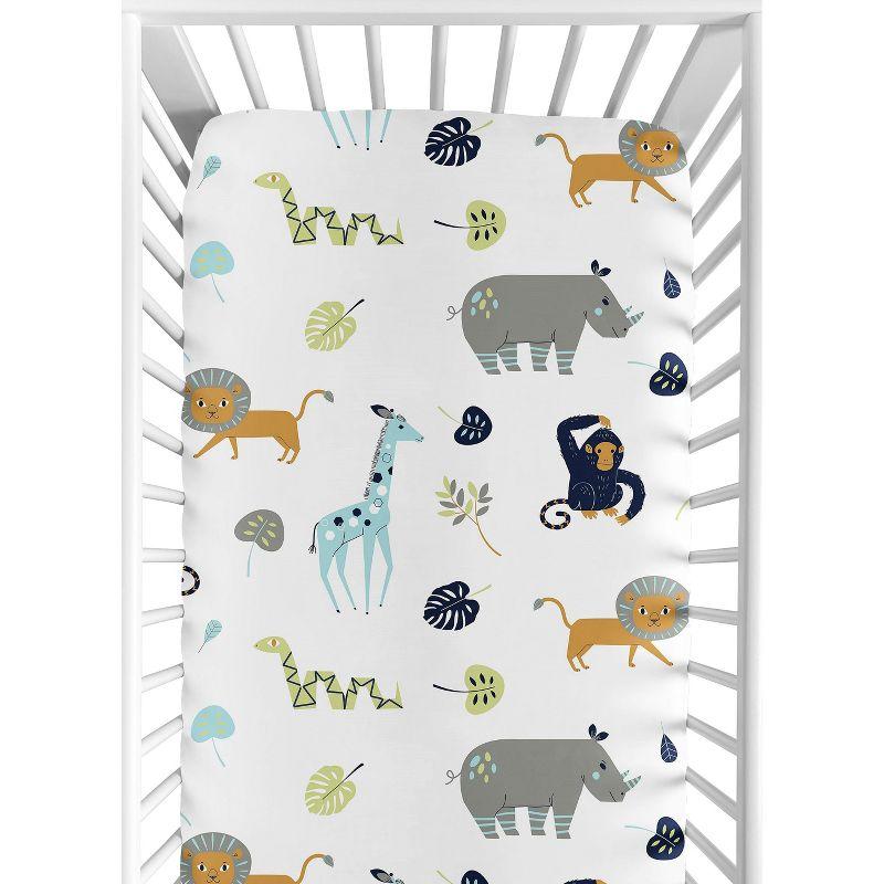 Mod Jungle Fitted Crib Sheet