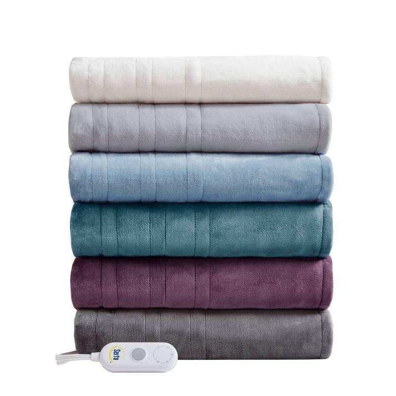 Serta Plush Heated Throw