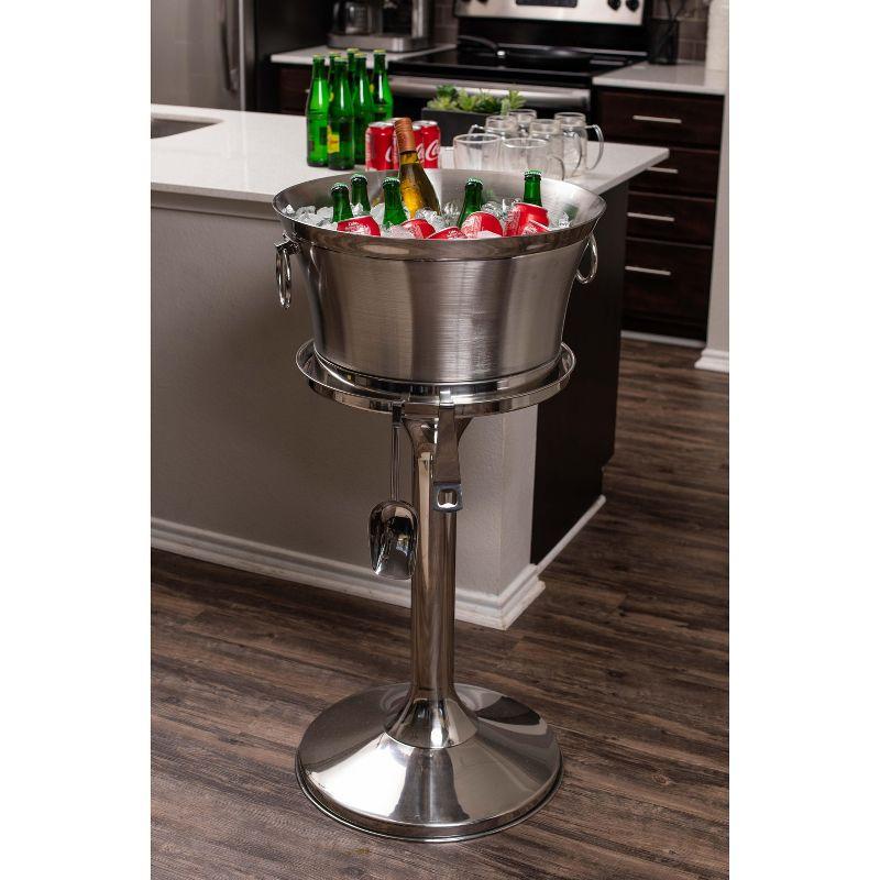BirdRock Home Stainless Steel Bucket Stand