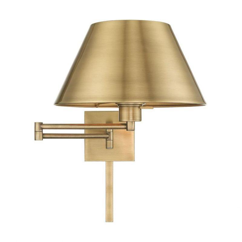 Livex Lighting 1 - Light Wall Light in  Antique Brass