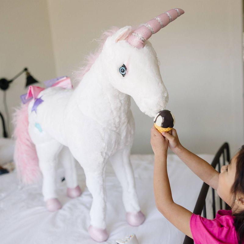 Melissa & Doug Giant Unicorn - Lifelike Plush Stuffed Animal