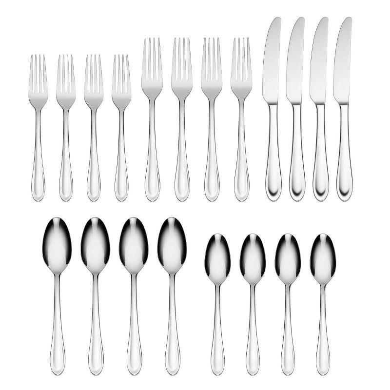 Satin Sand Dune 20 Piece Flatware Set, Service for 4