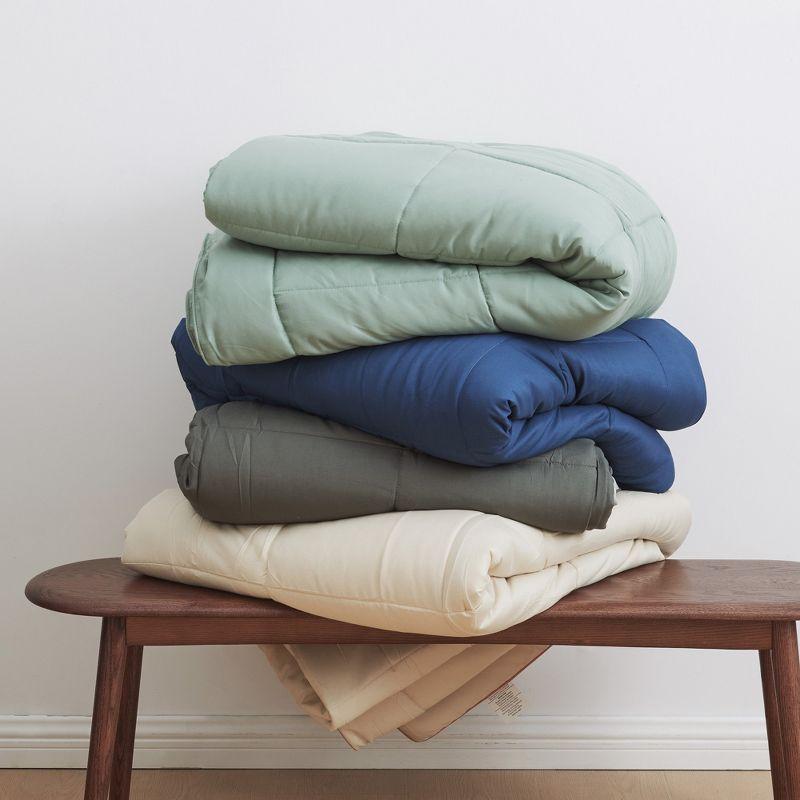 FreshFolds Reversible Microfiber Comforter Set with Shams