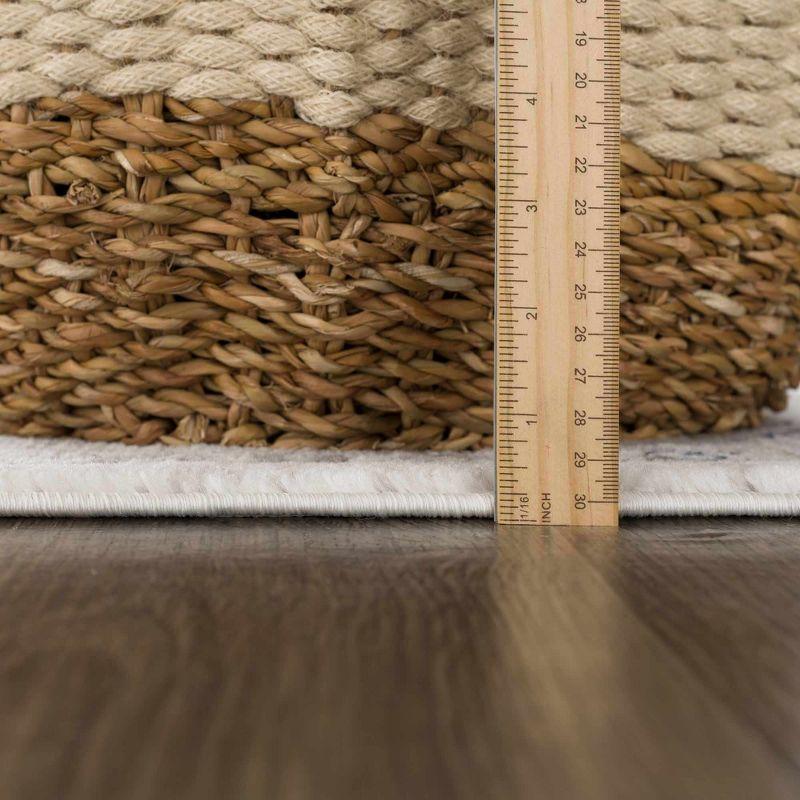 Hauteloom Rectangle Area Rug   Cream