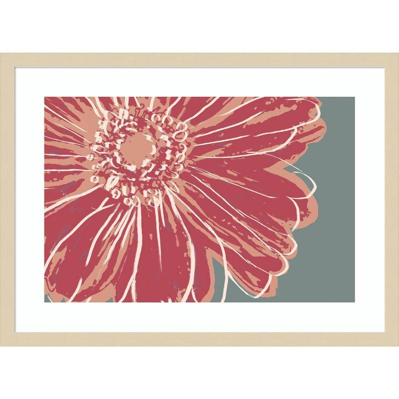 Amanti Art Flower Pop Sketch IV Red by Marie Elaine Cusson Framed Wall Art Print