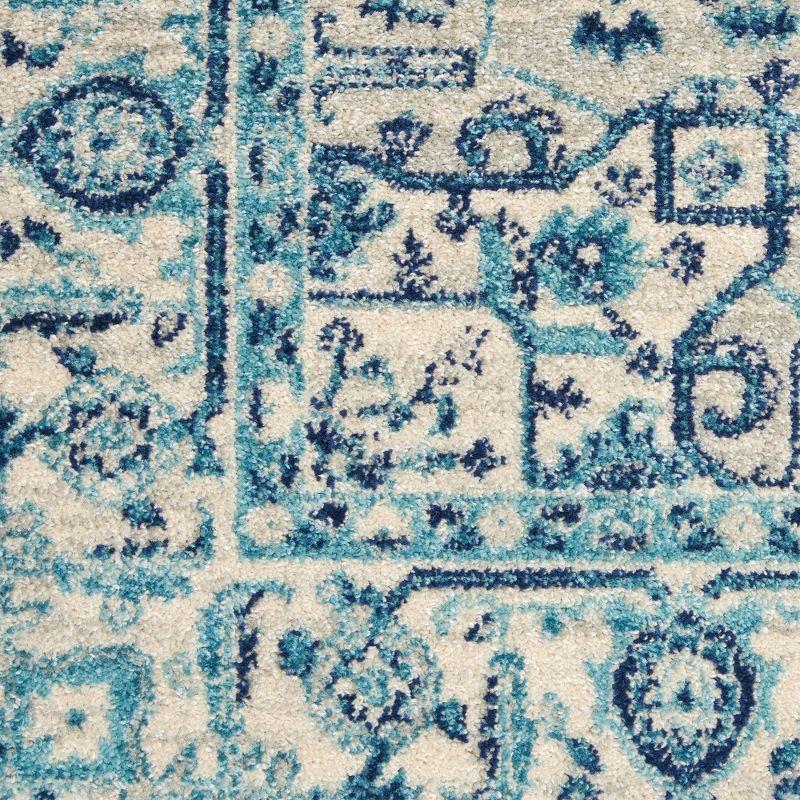 Nourison Tranquil Persian Indoor Rug Ivory Navy 5'3" x 7'3"