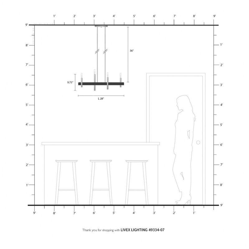 Lighting Lumens 6 - Light Kitchen Island Chandelier