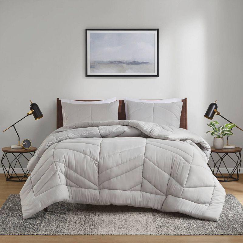 Intelligent Design Remy Quilted Chevron Comforter Set