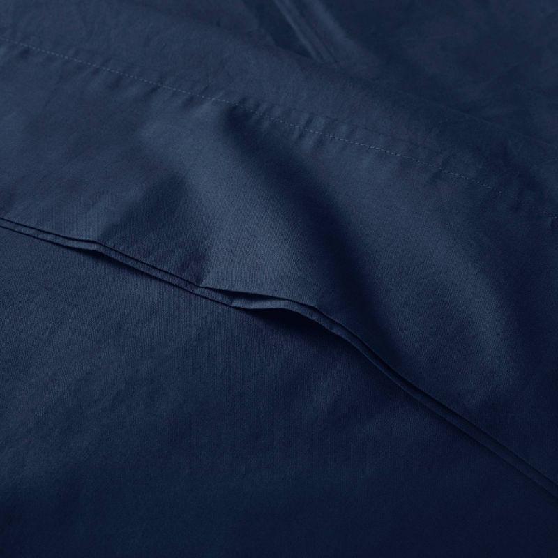 Madison Park Peached Percale 200 Thread Count Relaxed Cotton Percale Sheet Set