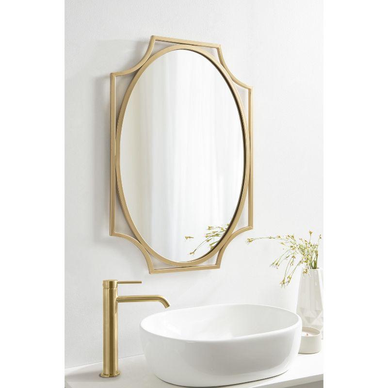 Kate and Laurel Rateau Scalloped Wall Mirror