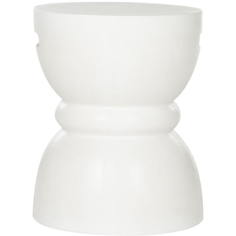 Haruki Accent Stool - Indoor/Outdoor - VNN1006 - White - Safavieh