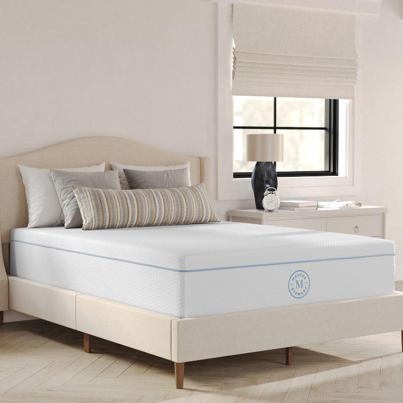 Martha Stewart Martha Stewart SleepComplete Medium Support Dual-Action Green Tea Cooling Memory Foam Mattress