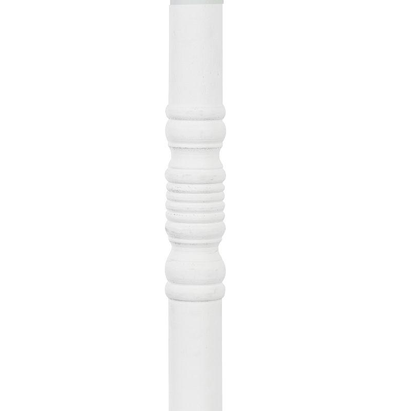 Kate and Laurel Bellport Square Wood Drink Table, 10x10x22, White
