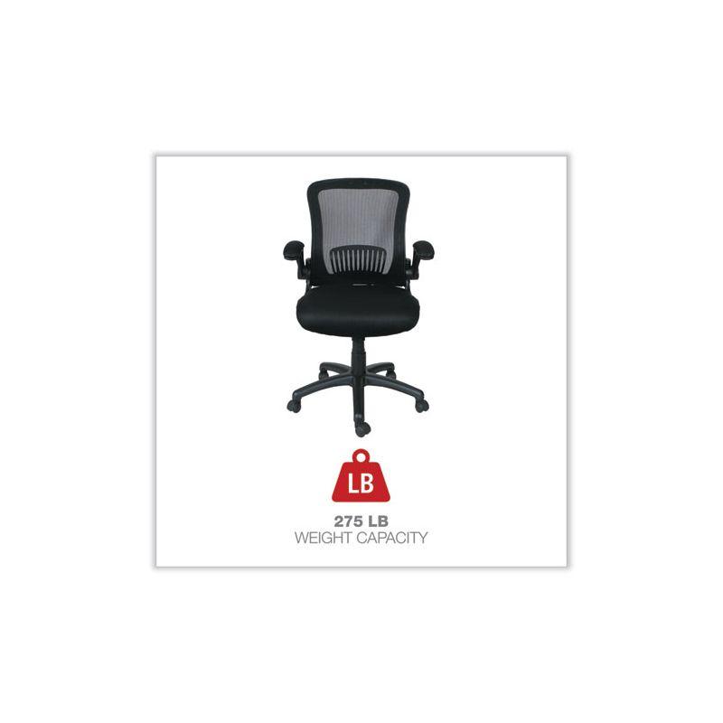 Black Mesh Executive Swivel Chair with Adjustable Arms