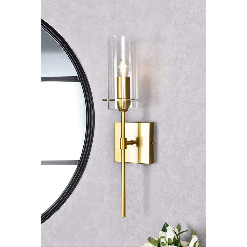 Elegant Lighting Elsreth 1 light brass wall sconce