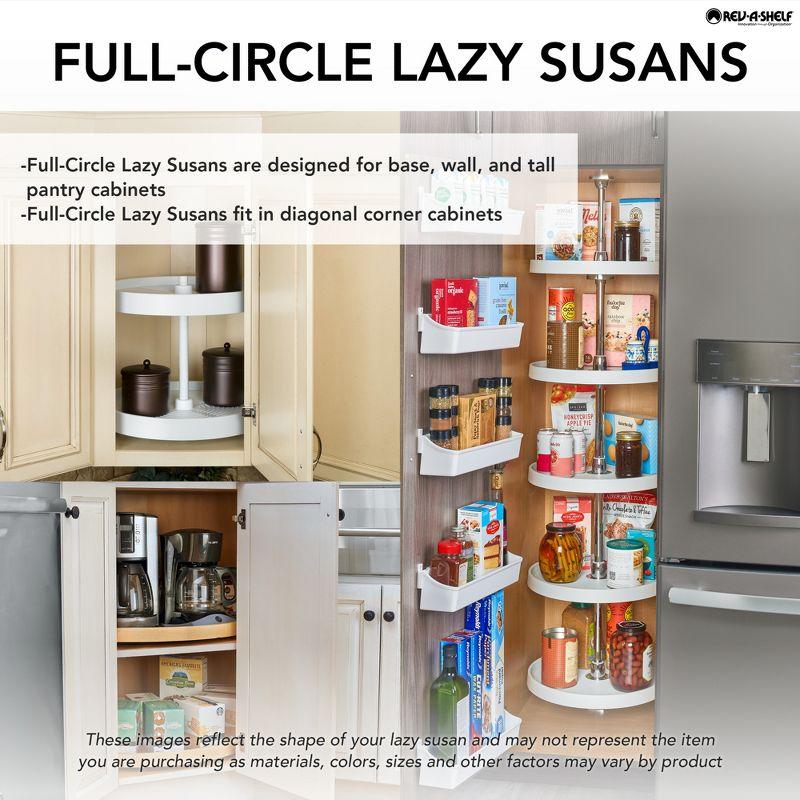 Rev-A-Shelf Rev-A-Shelf Lazy Susan Wooden Circle 1-Shelf w/Swivel Bearings