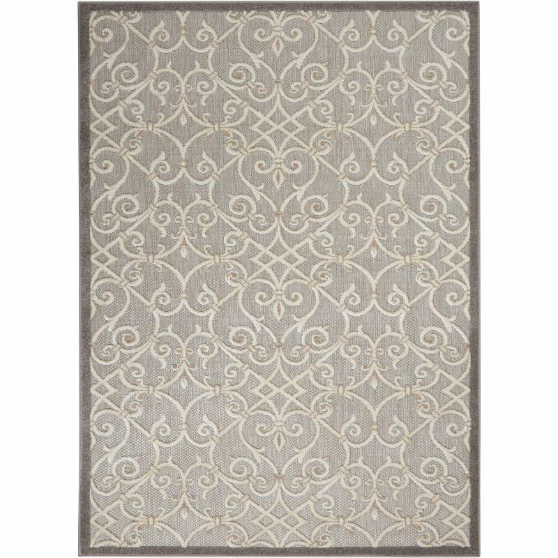 Nourison Aloha Contemporary Scroll Outdoor Rug