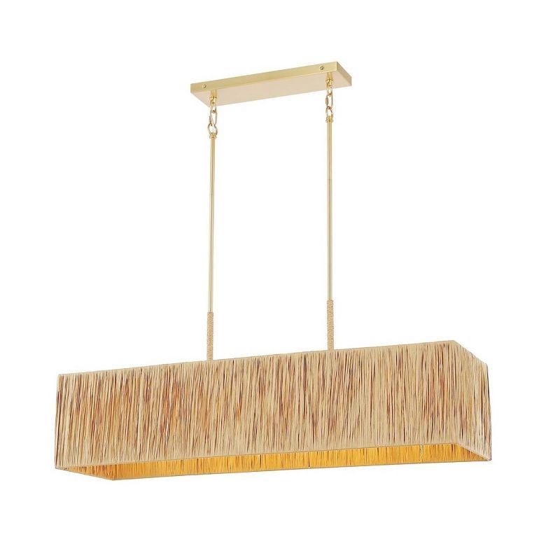 Amangiri 5 Light 39.75" Pendant - Natural/Gold - Safavieh.