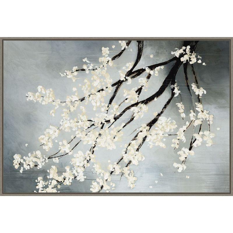 Cherry Blossom Branches Framed Canvas Wall Art 33" x 23"