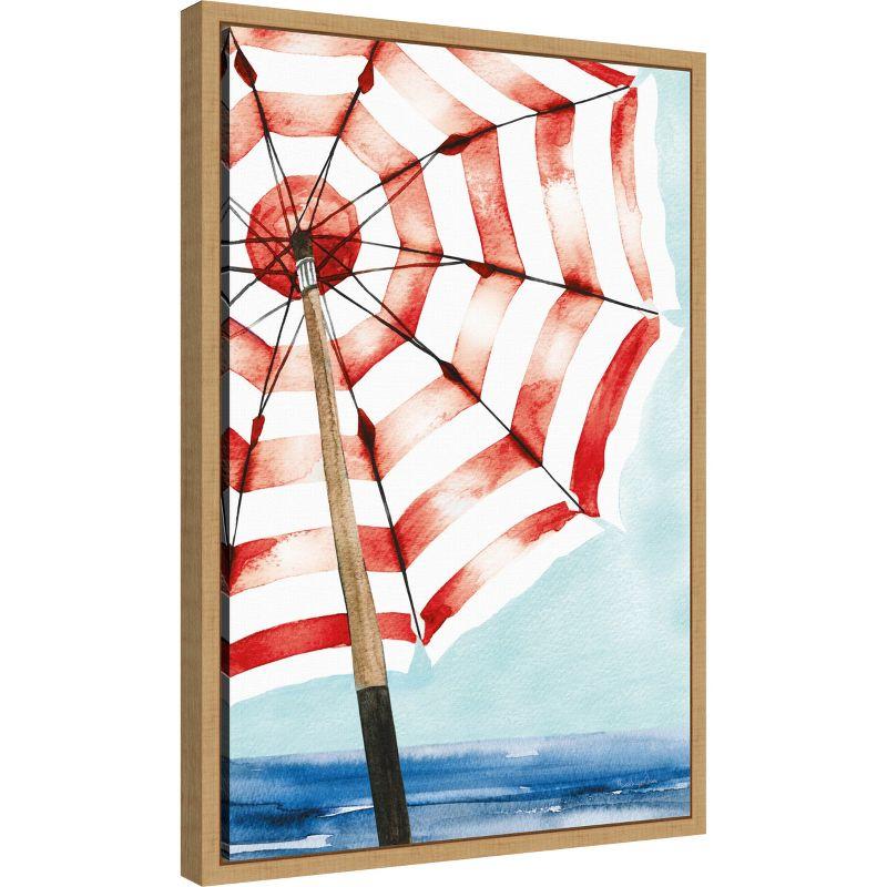 Amanti Art Surf and Sun I Red by Mercedes Lopez Charro Framed Canvas Wall Art