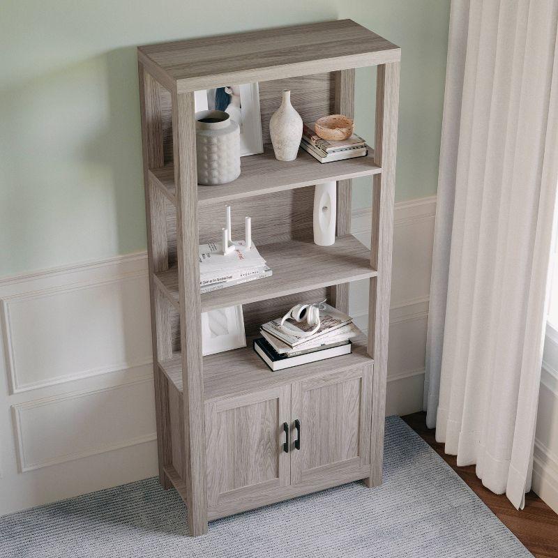 Martha Stewart Teague Martha Stewart 68" Shaker Bookcase with Storage Cabinet