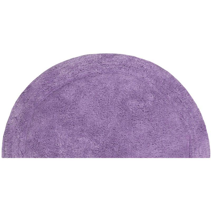 Waterford Collection Purple Cotton Tufted Bath Rug