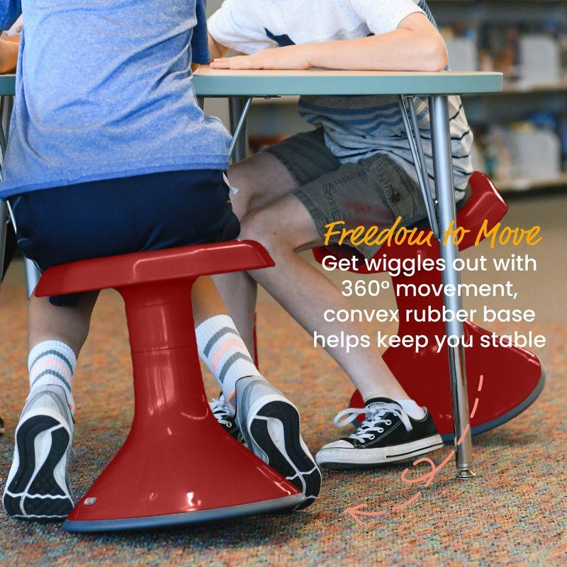 ECR4Kids ACE Active Core Engagement Wobble Stool, Flexible Seating