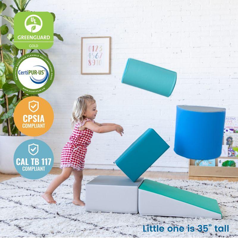 ECR4Kids SoftZone Climb and Crawl Playset, Building Blocks, 5-Piece & Reviews | Wayfair