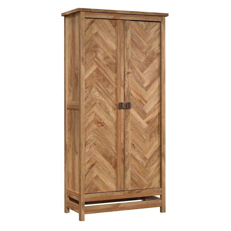 71" Cannery Bridge Cabinet Sindoori Mango - Sauder: Herringbone Pattern, Wood Composite